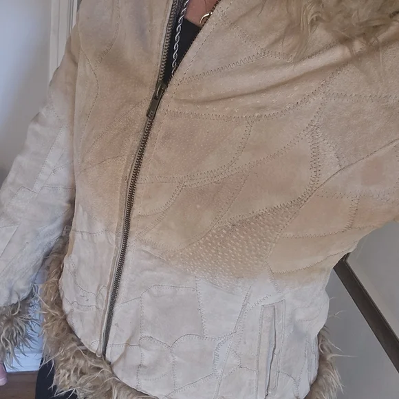 **vintage** Fu3 Cuff Suede Jacket - Picture 5 of 9